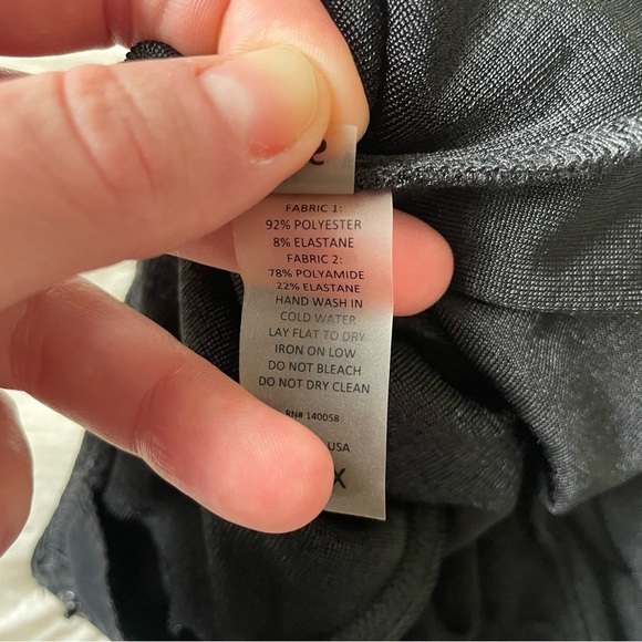 ALIX NYC Black Sleeveless Britton Zip Turtleneck Thong Bodysuit EUC Size Small - Picture 6 of 11